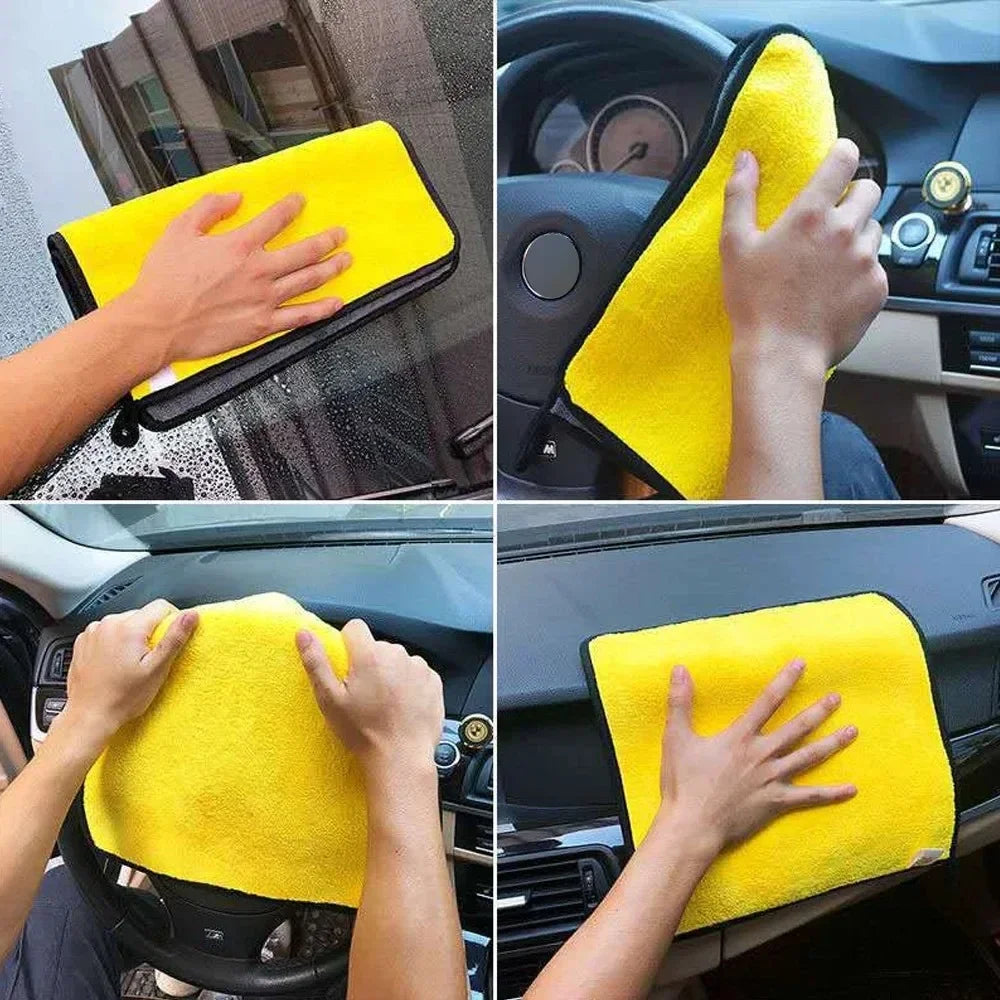 3/5/10Pcs Car Wash Microfiber Towel 30*30CM / 30*60cm Car Cleaning Drying Cloth Care Cloth Car Wash Towel Kitchen Towel