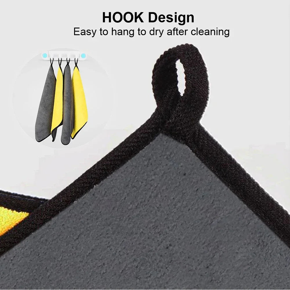 3/5/10Pcs Car Wash Microfiber Towel 30*30CM / 30*60cm Car Cleaning Drying Cloth Care Cloth Car Wash Towel Kitchen Towel